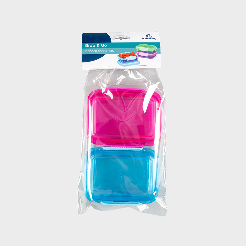Okrągłe plastikowe pudełko na fast foody z pokrywką PFB004